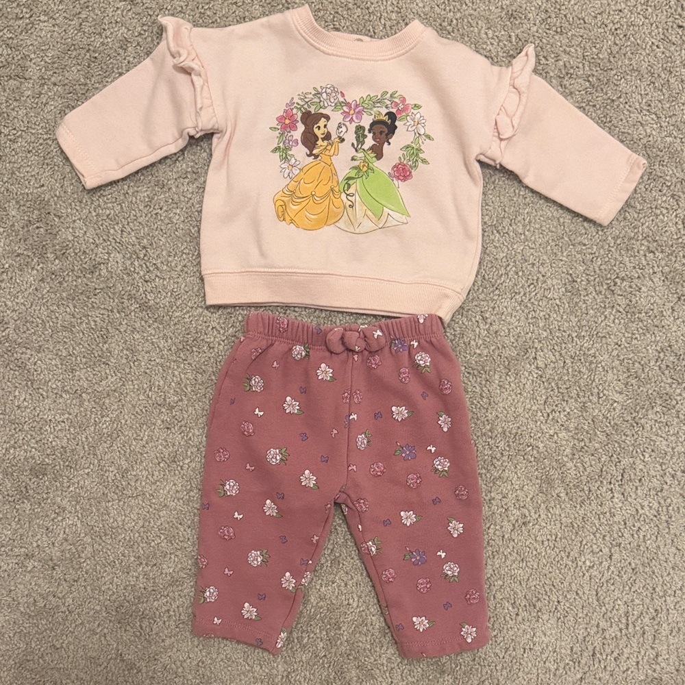 Disney Pink and Green Kids Matching Set